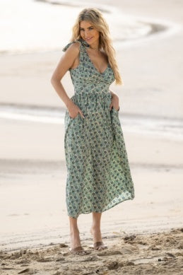 CIENNA| Asha Tie Shoulder Maxi Dress