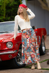 Cienna|Margot Frill Maxi Skirt