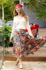 Cienna|Margot Frill Maxi Skirt
