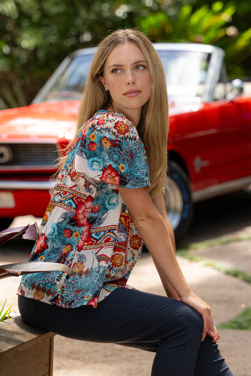 Cienna| Margot Flare Sleeve Blouse