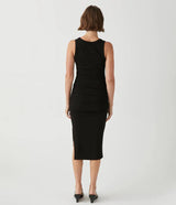Lori Ribbed V-Neck Dress - MELAS CLOTHING CO.