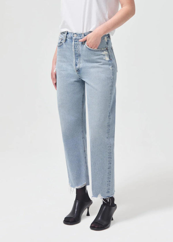 Riley High Rise Straight Crop (Stretch) in Pose – AGOLDE