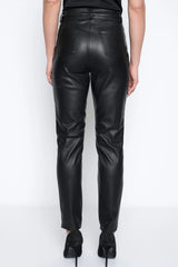 Slim-Leg Faux Leather Pants